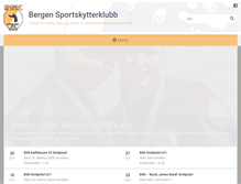 Tablet Screenshot of bergensportskytterklubb.com